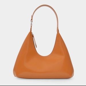 NWOT By Far Amber Semi Patent Leather Bag